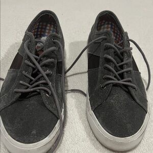 Ben Sherman Dark Gray Canvas Sneakers
